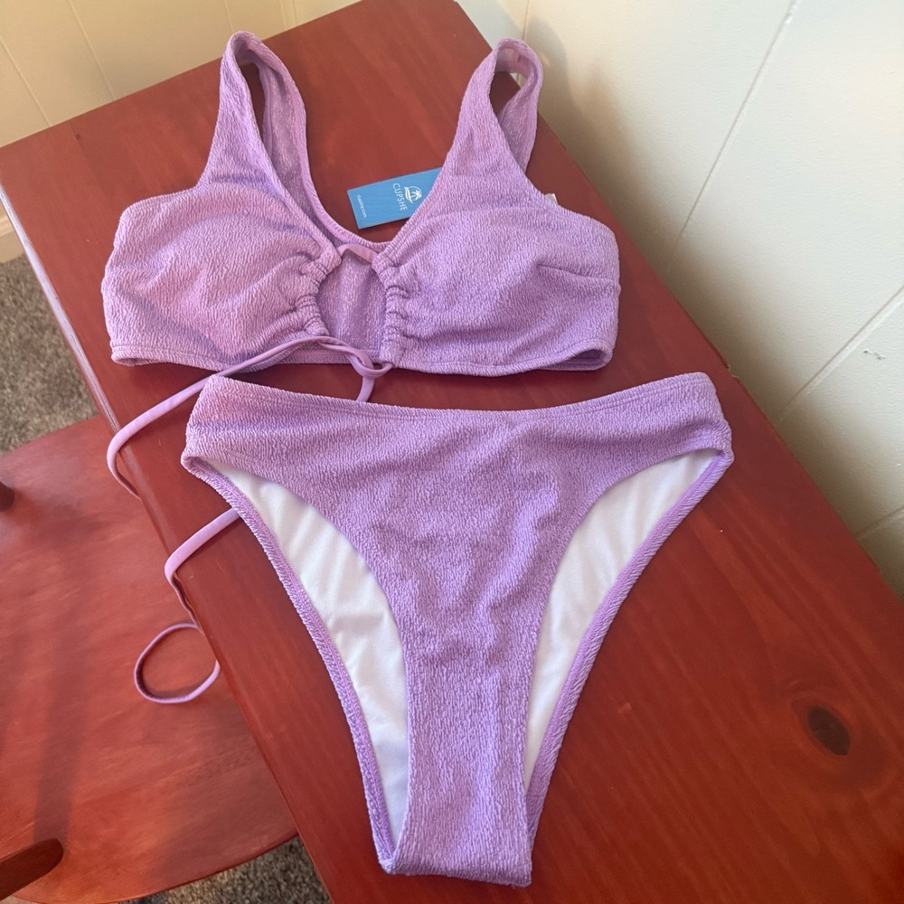 Cupshe Lavender Bikini Set